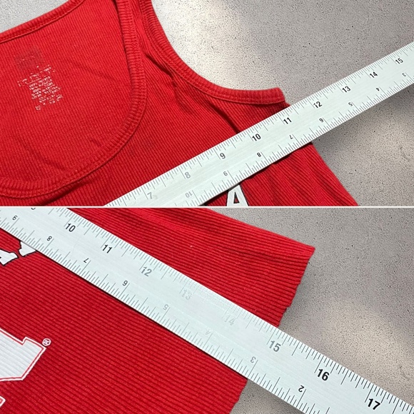 Nebraska Red Cropped Tank Top - Picture 5 of 5